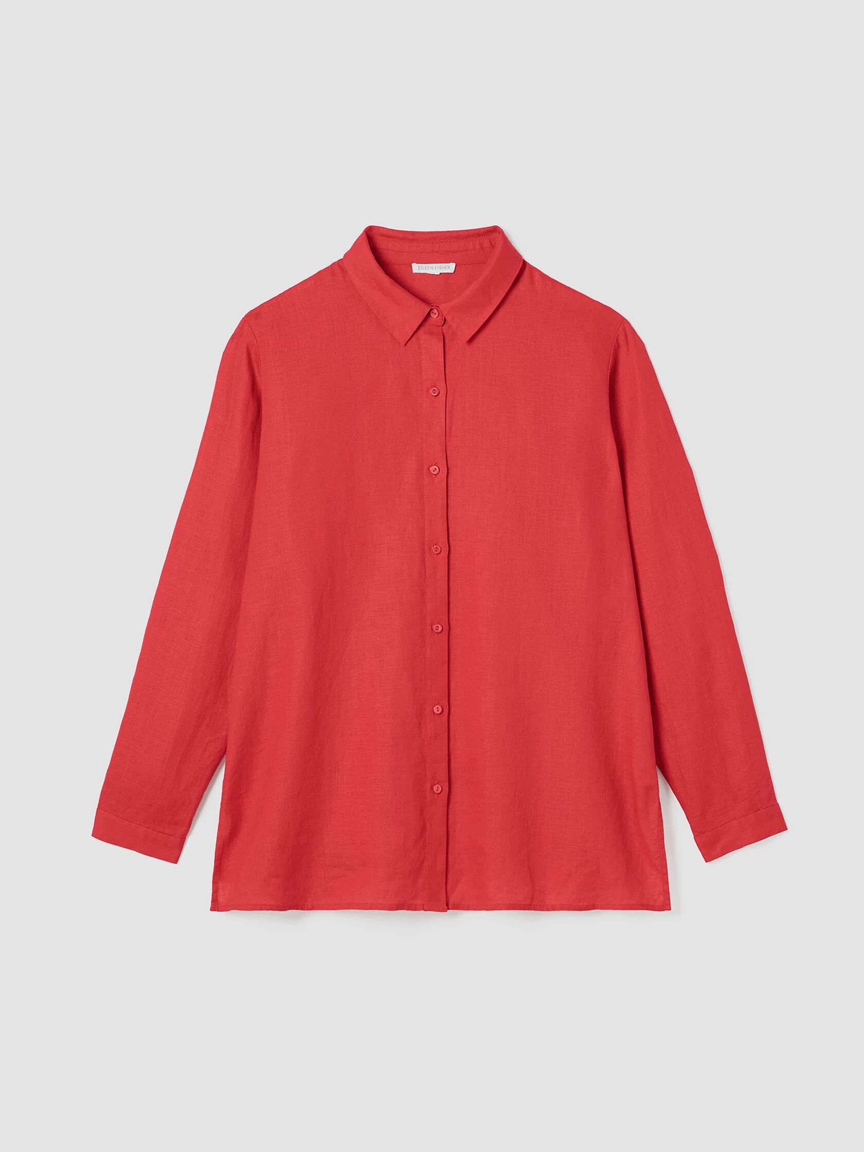 Organic Handkerchief Linen Classic Collar Shirt