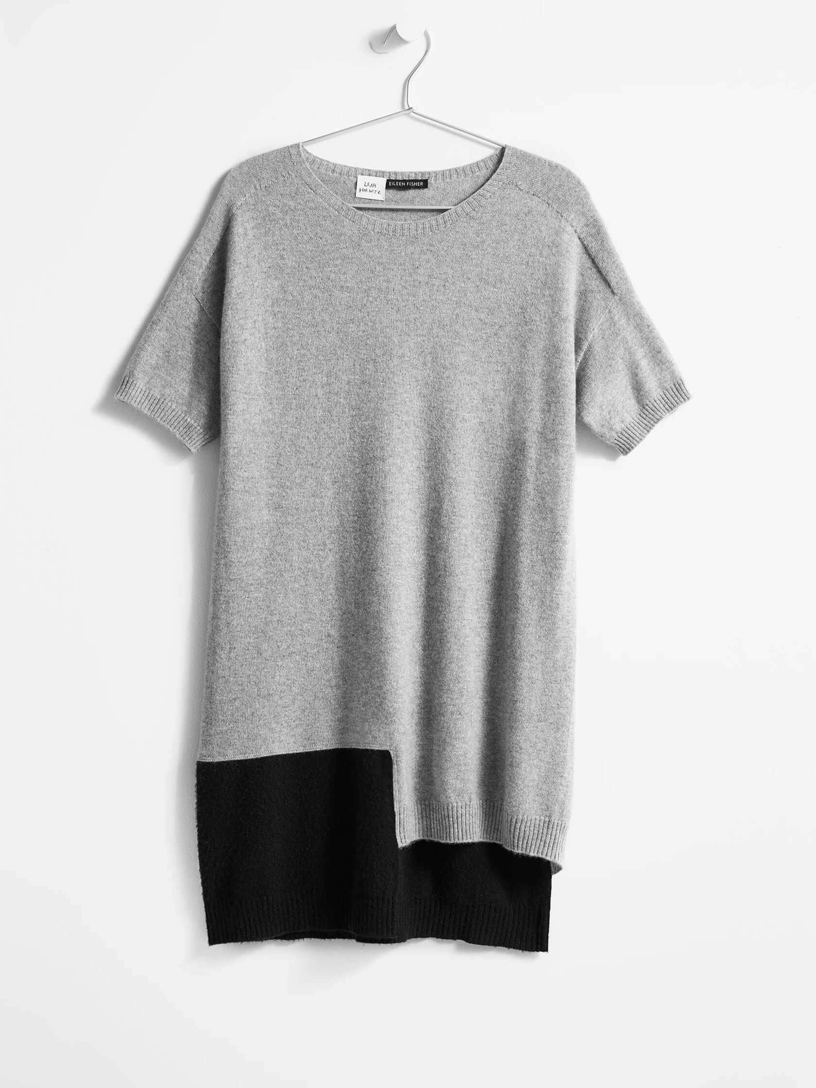 Resewn Cashmere Short-Sleeve Tunic