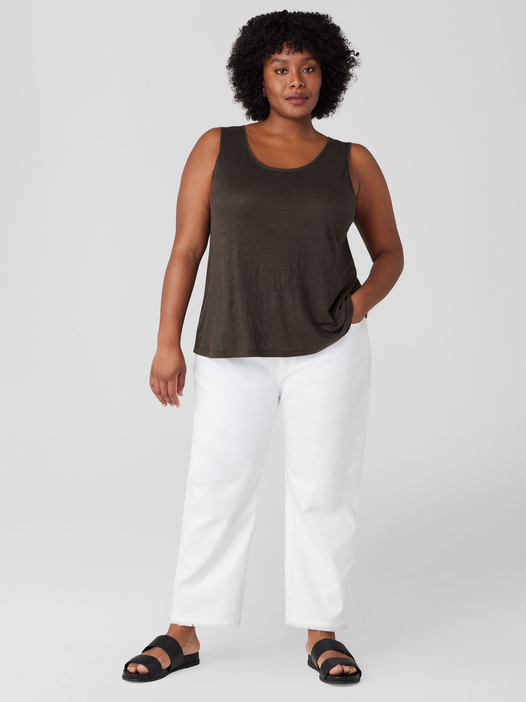 Organic Linen Jersey Tank