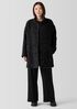 Curly Alpaca Stand Collar Coat