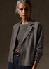 Fine Felted Wool Notch Collar Cardigan in Regenerative Wool