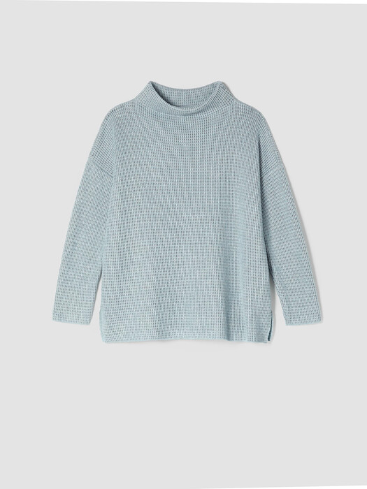 Peruvian Organic Cotton Blend Funnel Neck Top