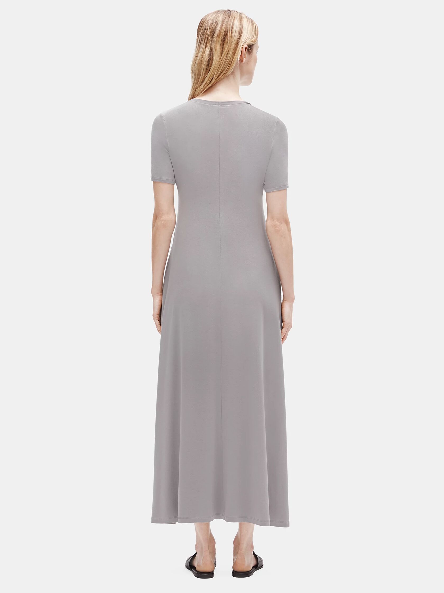 Fine Jersey Crew Neck Maxi Dress