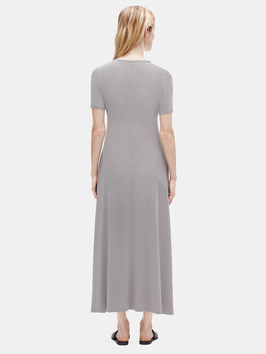 Fine Jersey Crew Neck Maxi Dress