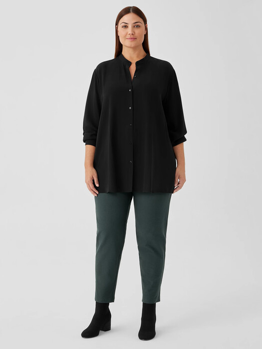 Washable Stretch Crepe Slim Pant