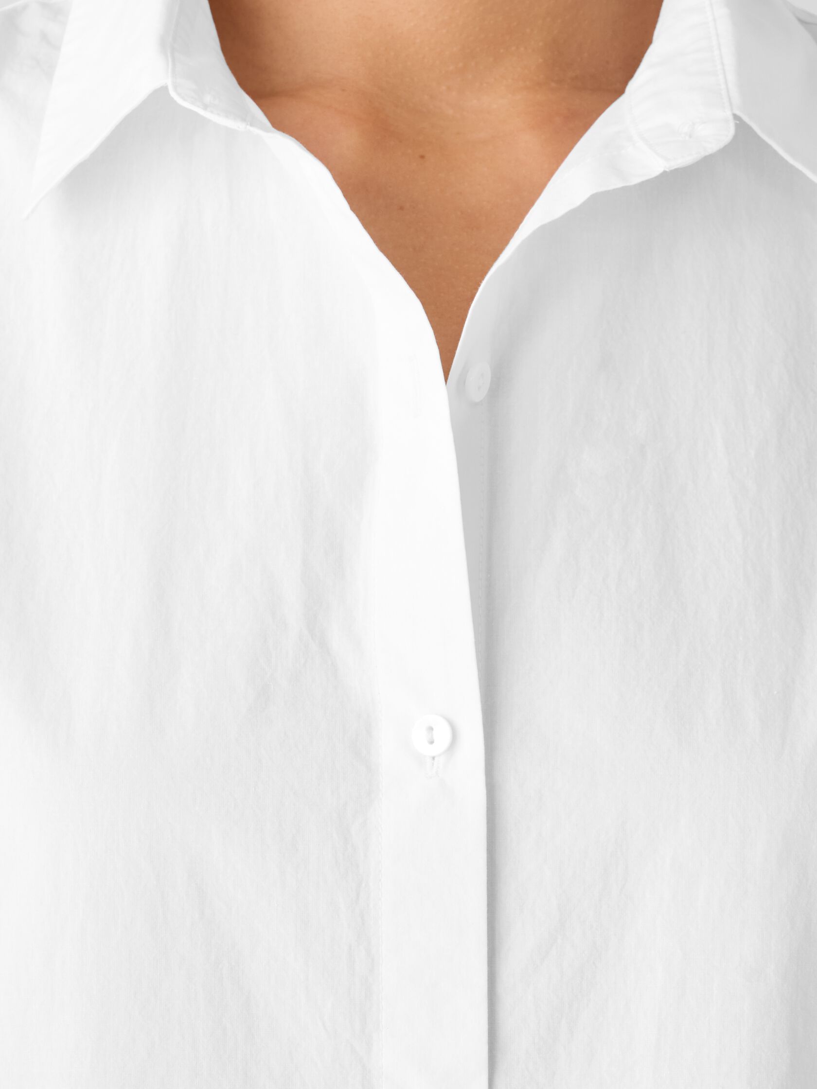 Washed Organic Cotton Poplin Sleeveless Shirt