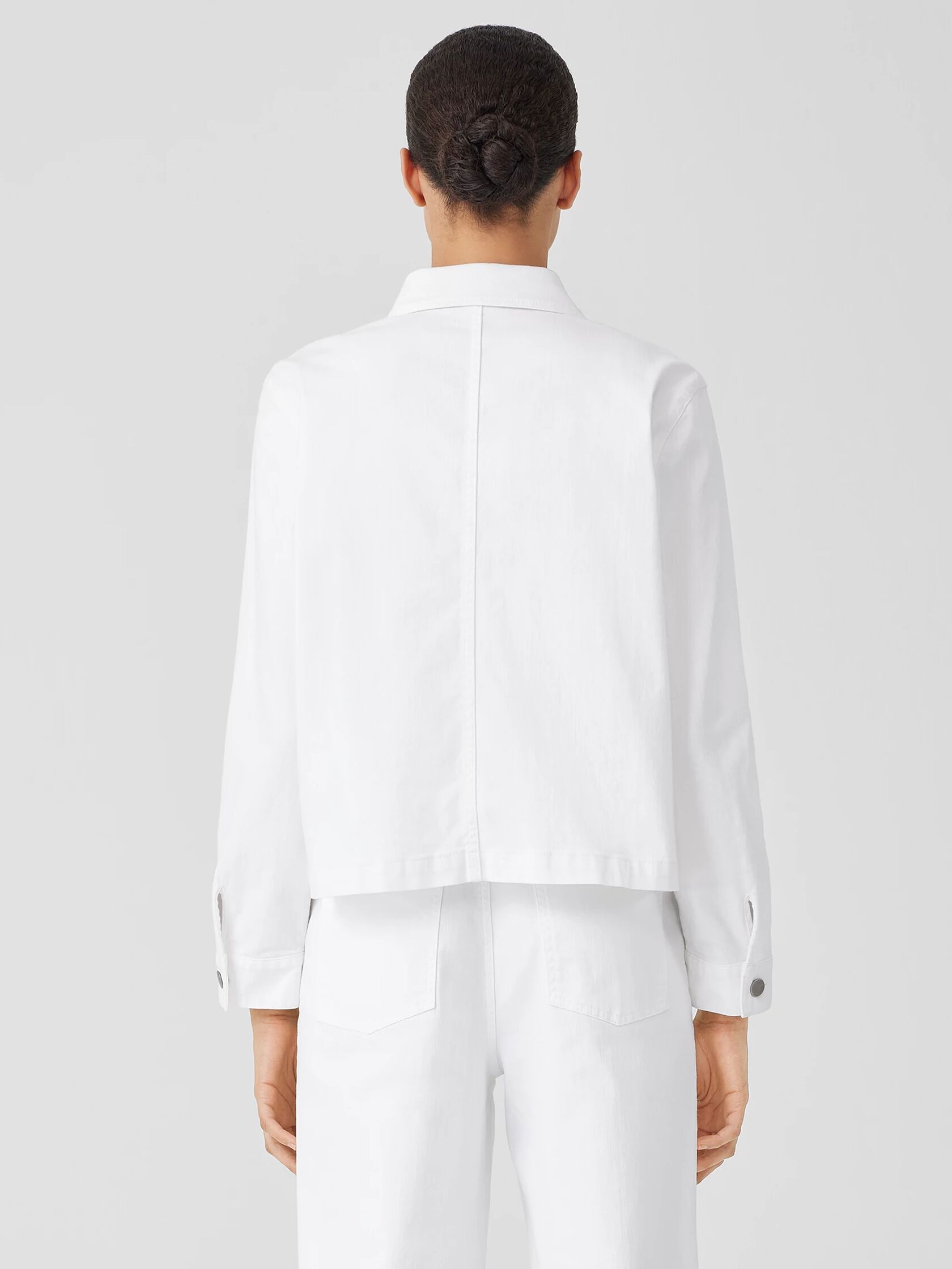 Organic Cotton Denim Classic Collar Jacket