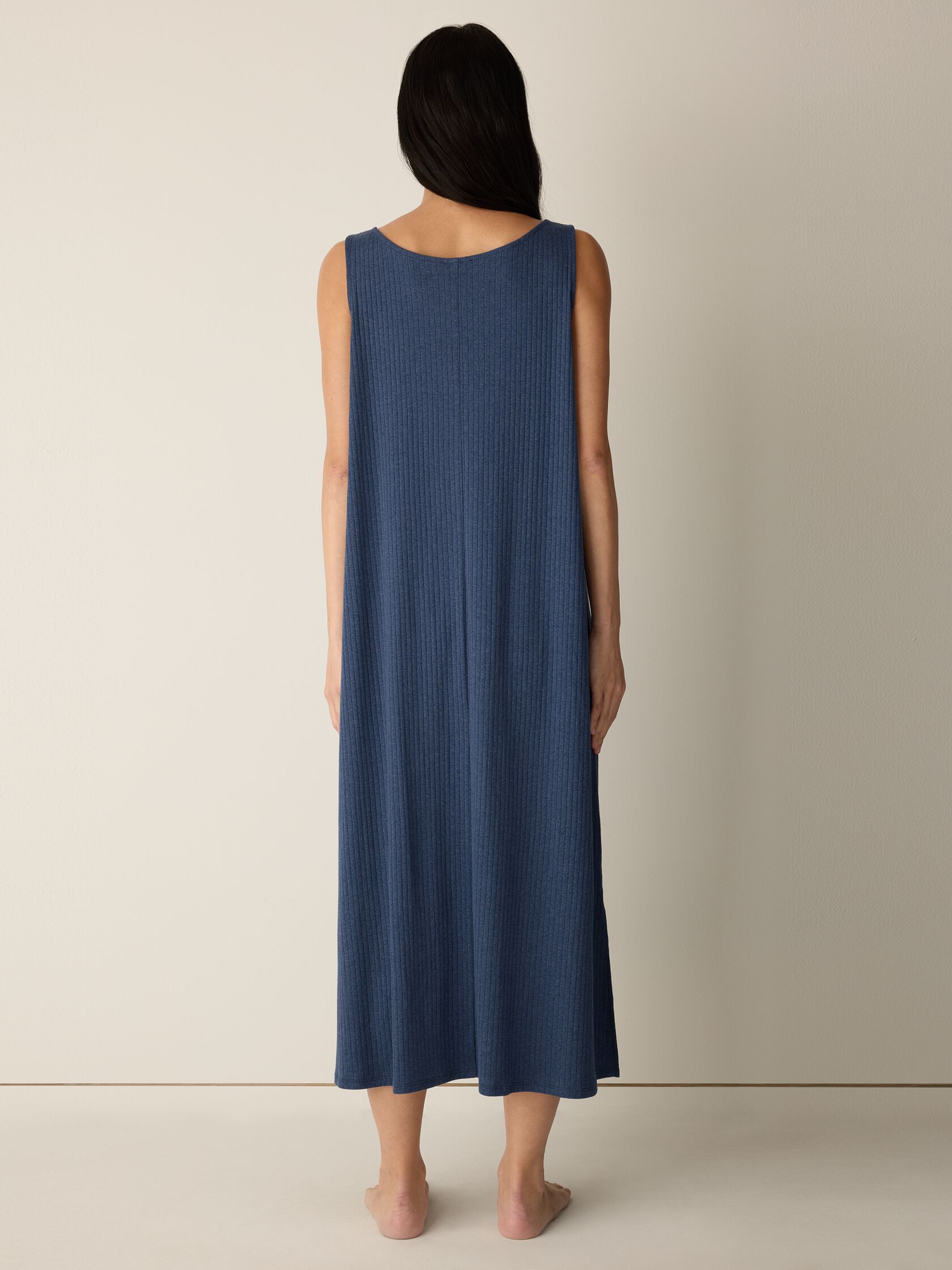 Organic Cotton Rib Tank Sleep Dress