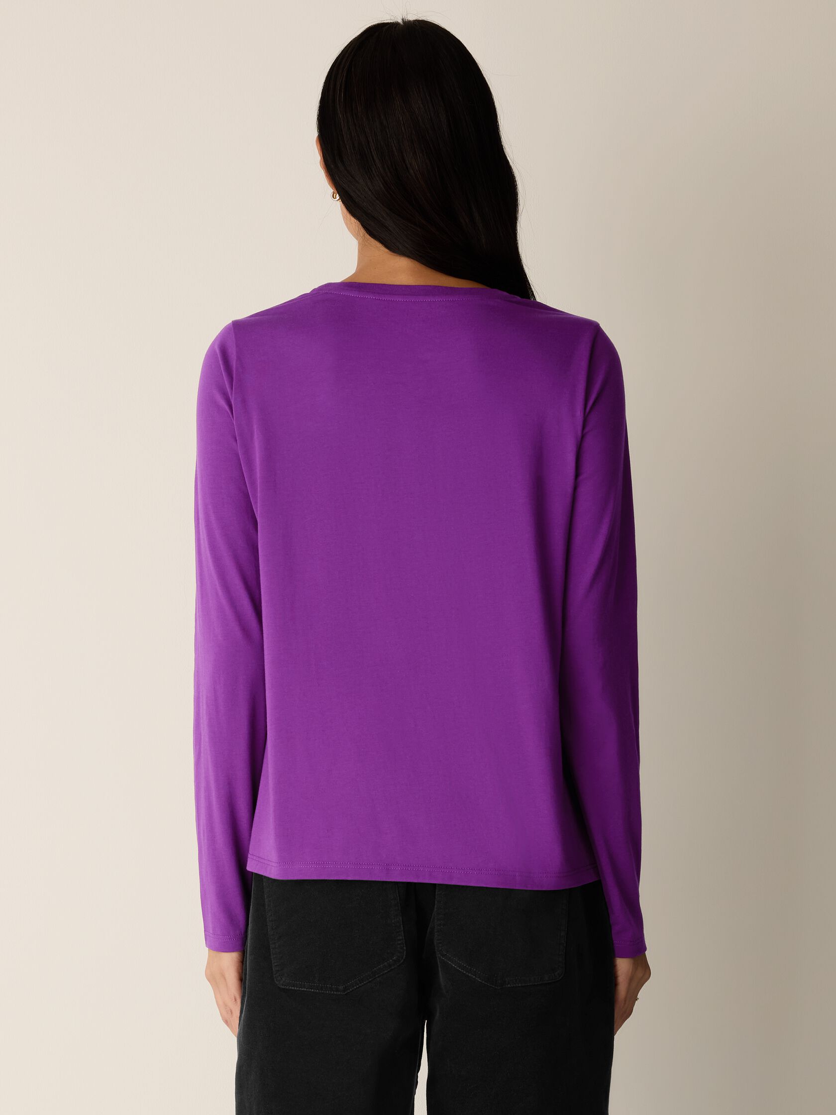 Organic Pima Cotton Jersey Long-Sleeve Tee