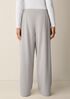 Lightweight Ponte Pleated Wide-Leg Pant