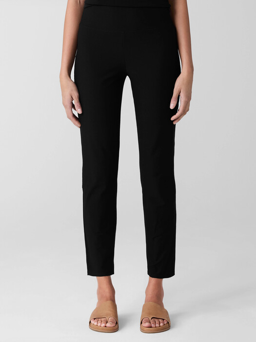 Washable Stretch Crepe High-Waisted Pant