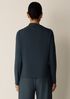 Stretch Jersey Knit Drape Neck Top