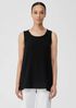 Organic Cotton Gauze Scoop Neck Tank