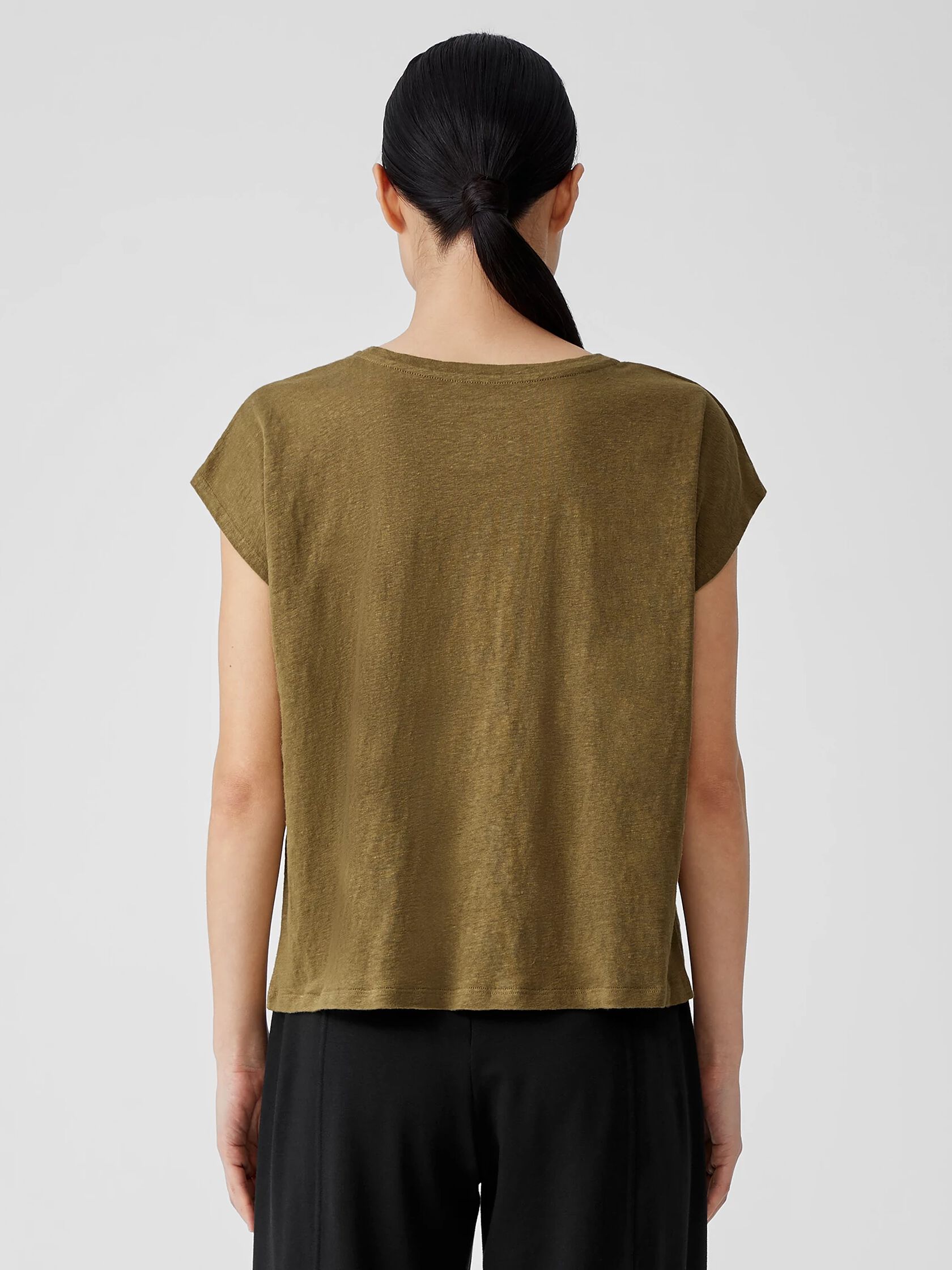 Organic Linen Jersey Square Top