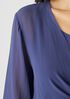 Sheer Silk Georgette Tie Jacket