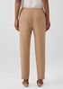 Soft Wool Flannel Tapered Ankle Pant