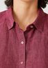 Washed Organic Linen Delave Classic Collar Shirt