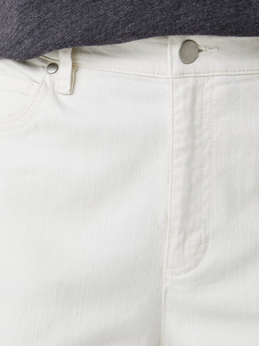 Undyed Organic Cotton Stretch Straight Jean