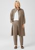 Light Organic Cotton Nylon Stand Collar Coat