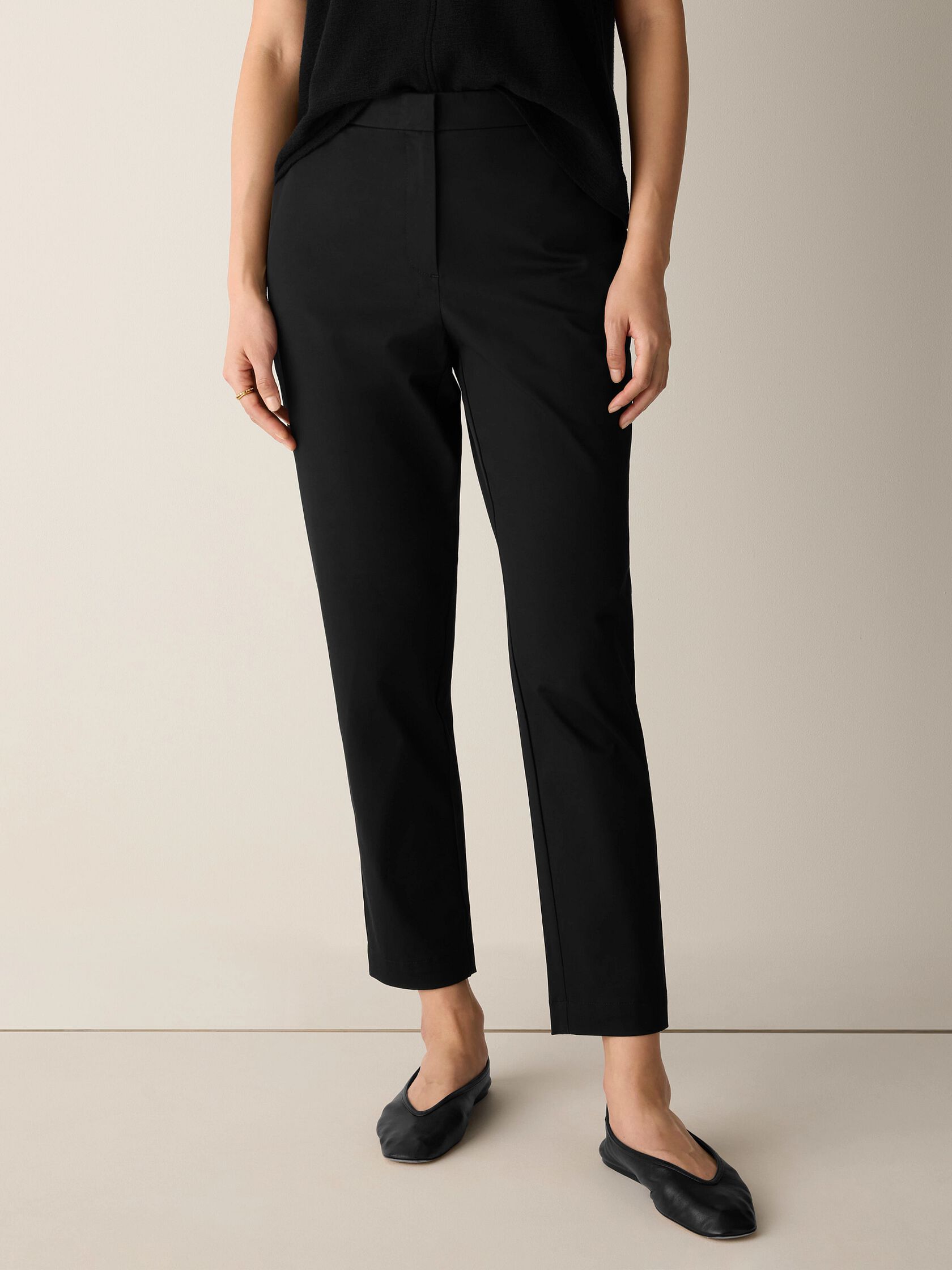 Stretch Cotton Twill Slim Pant