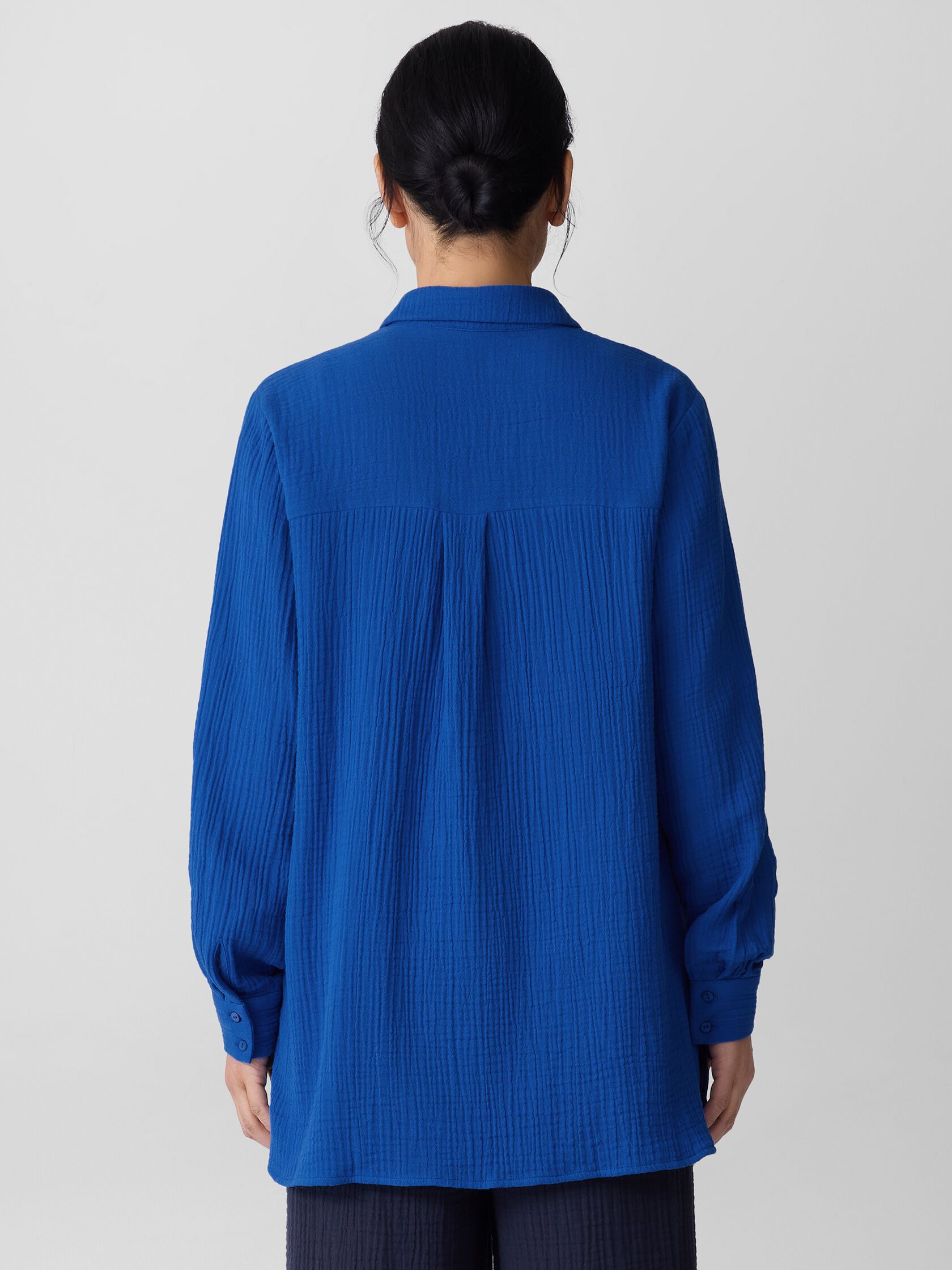 Organic Cotton Lofty Gauze Classic Collar Shirt