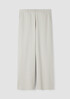 Cotton Blend Ponte Wide-Leg Pant