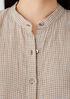 Puckered Organic Linen Sleeveless Shirt