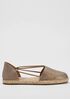 Lee Metallic Suede Espadrille Flat