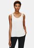 System Silk Georgette Crepe Tank