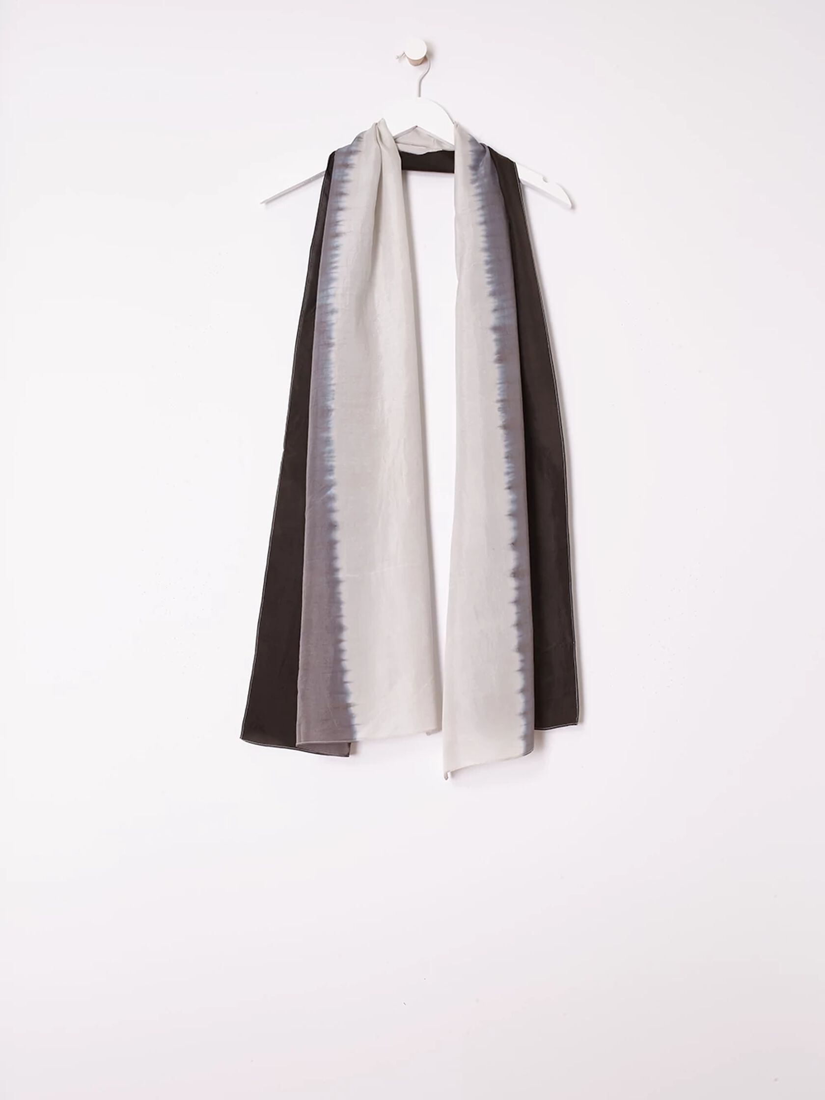 Artisanal Silk Strata Scarf