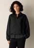 Light Cotton Nylon Hooded Coat