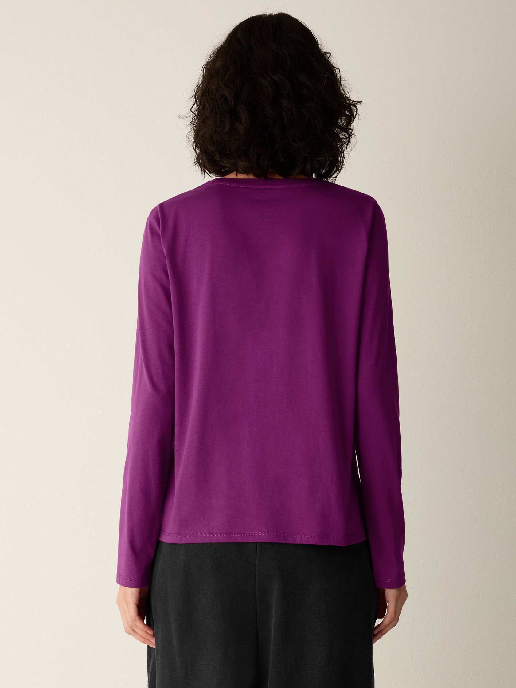 Organic Pima Cotton Jersey Long-Sleeve Tee