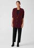 Mohair Plush Mélange V-Neck Cardigan