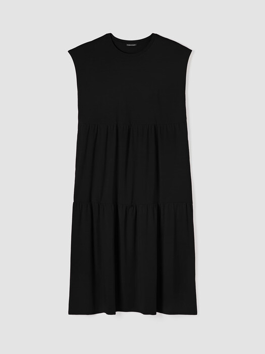 Stretch Jersey Knit Tiered Dress