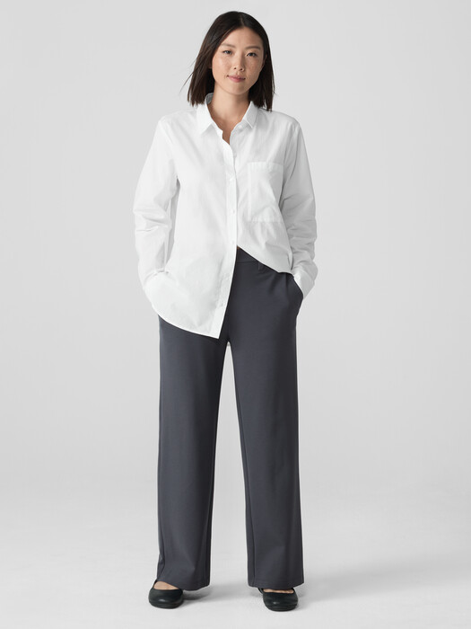 Washable Flex Ponte Wide Trouser Pant