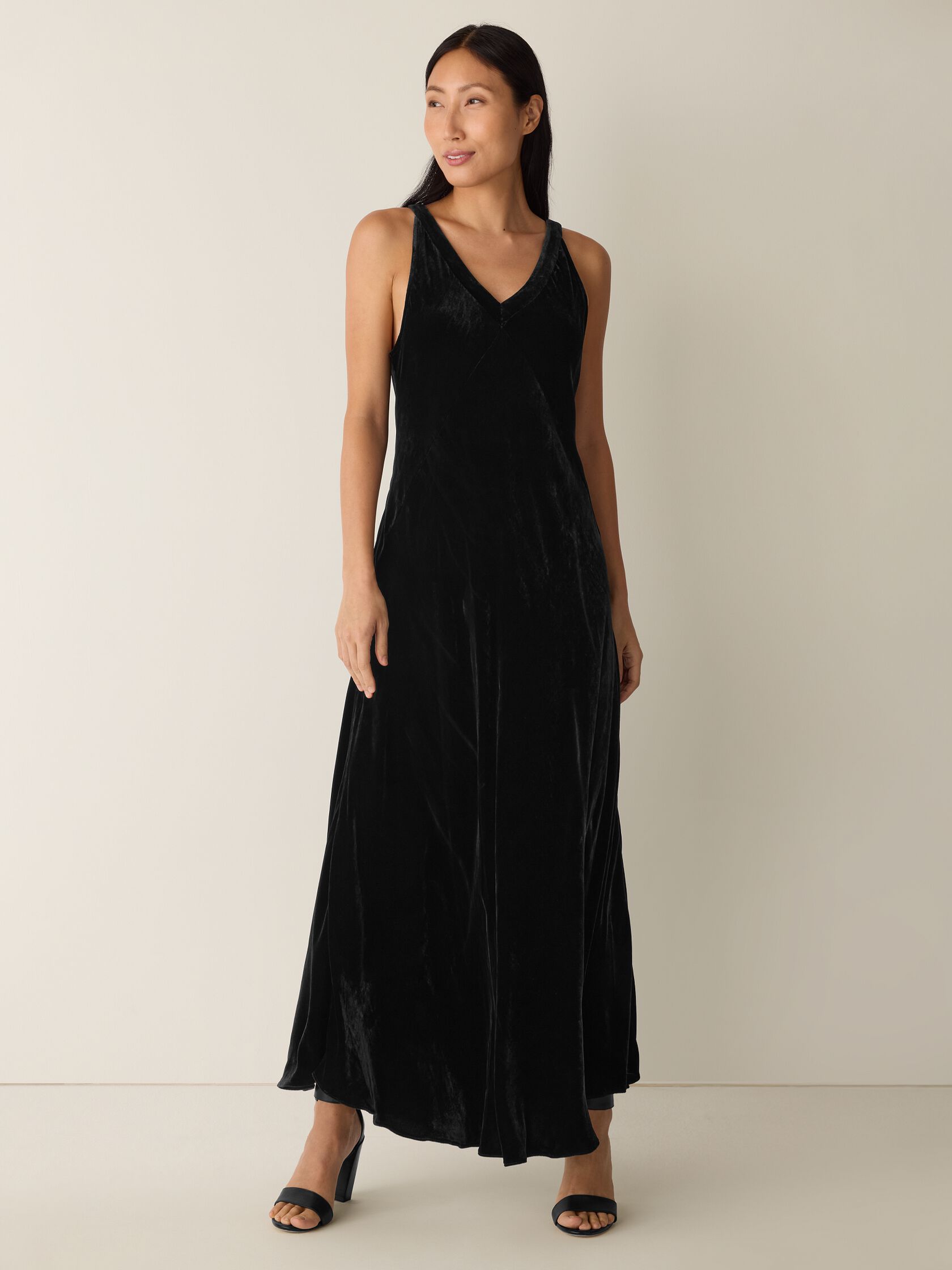 Velvet V-Neck Dress