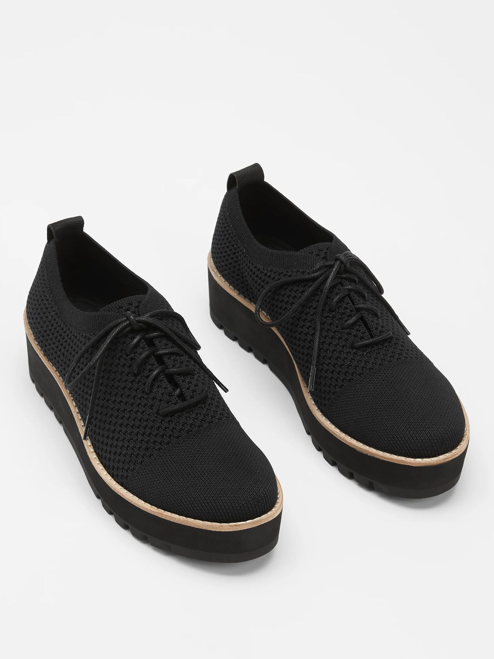 Eddy Recycled Stretch Knit Platform Oxford