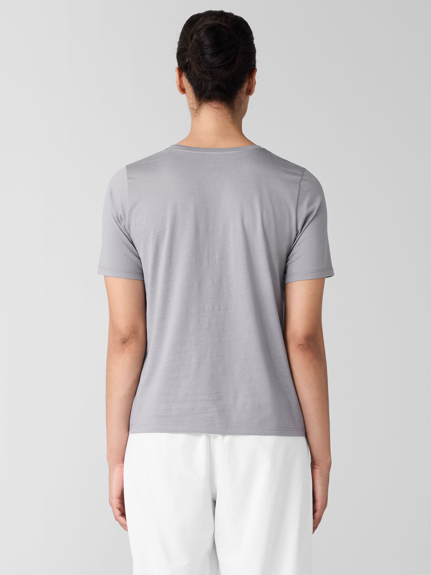 Organic Pima Cotton Jersey Round Neck Tee