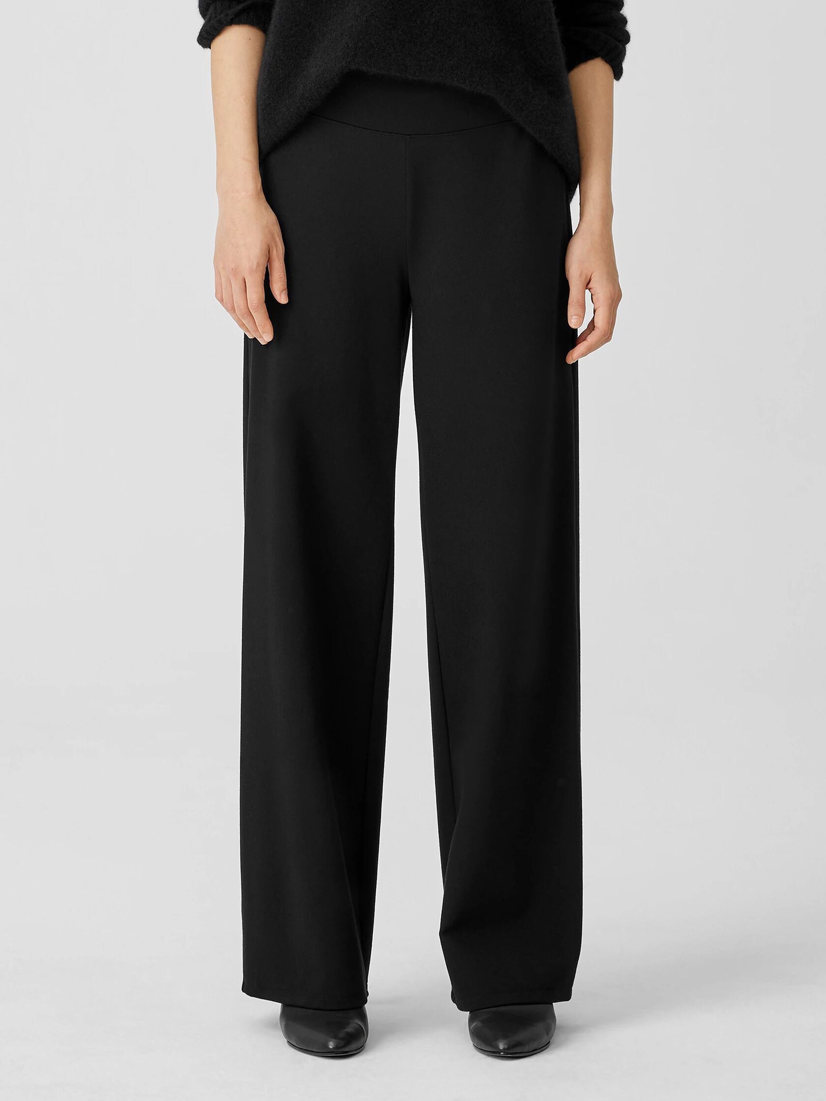 Washable Flex Ponte Wide-Leg Pant | EILEEN FISHER