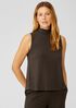 Fine Jersey Mock Neck Tank