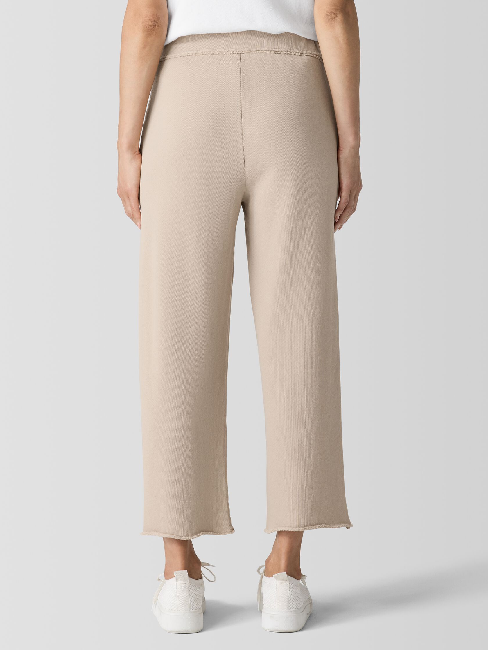 Lightweight Organic Cotton French Terry Straight Pant