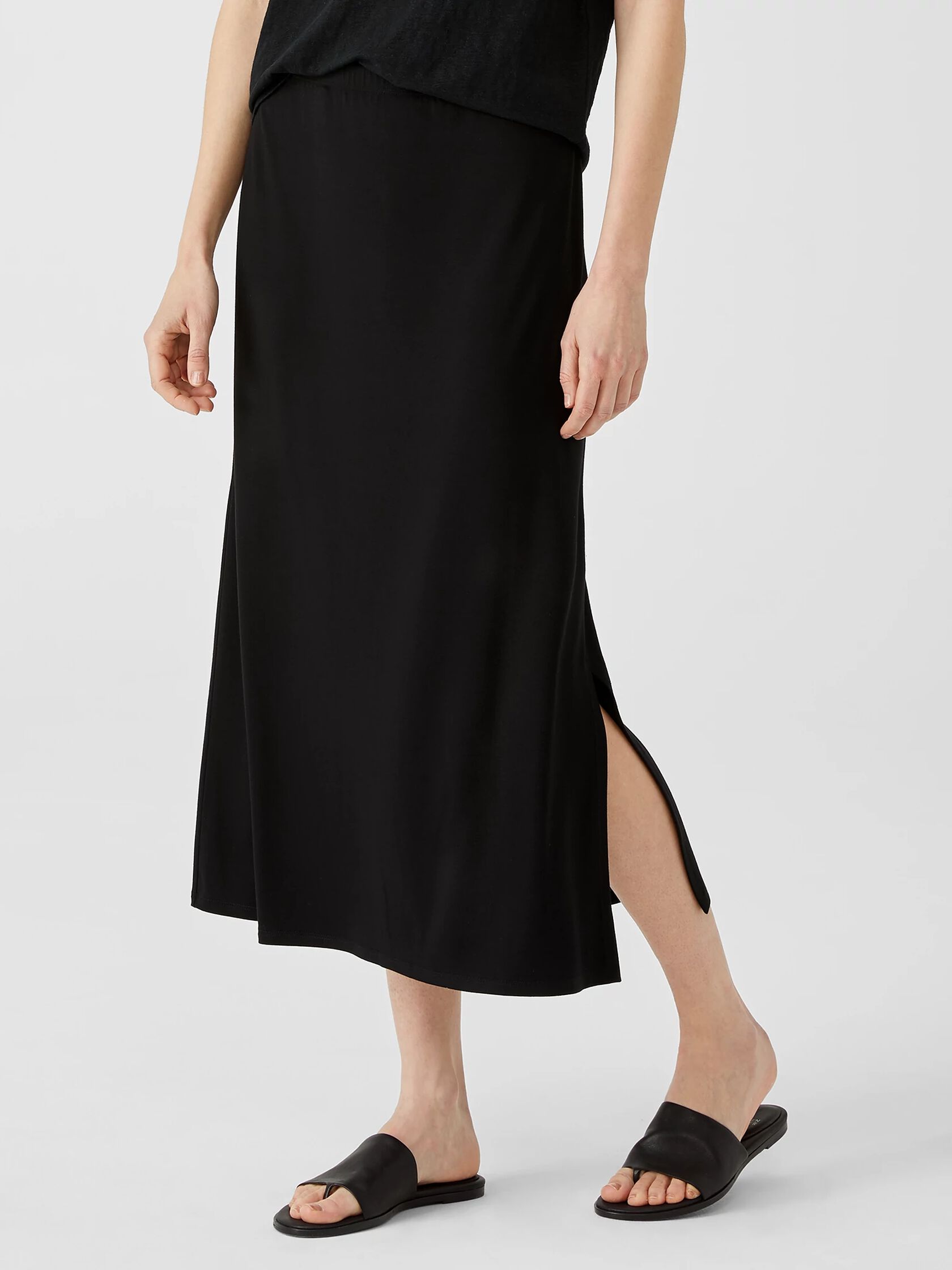 Viscose Jersey A-Line Skirt