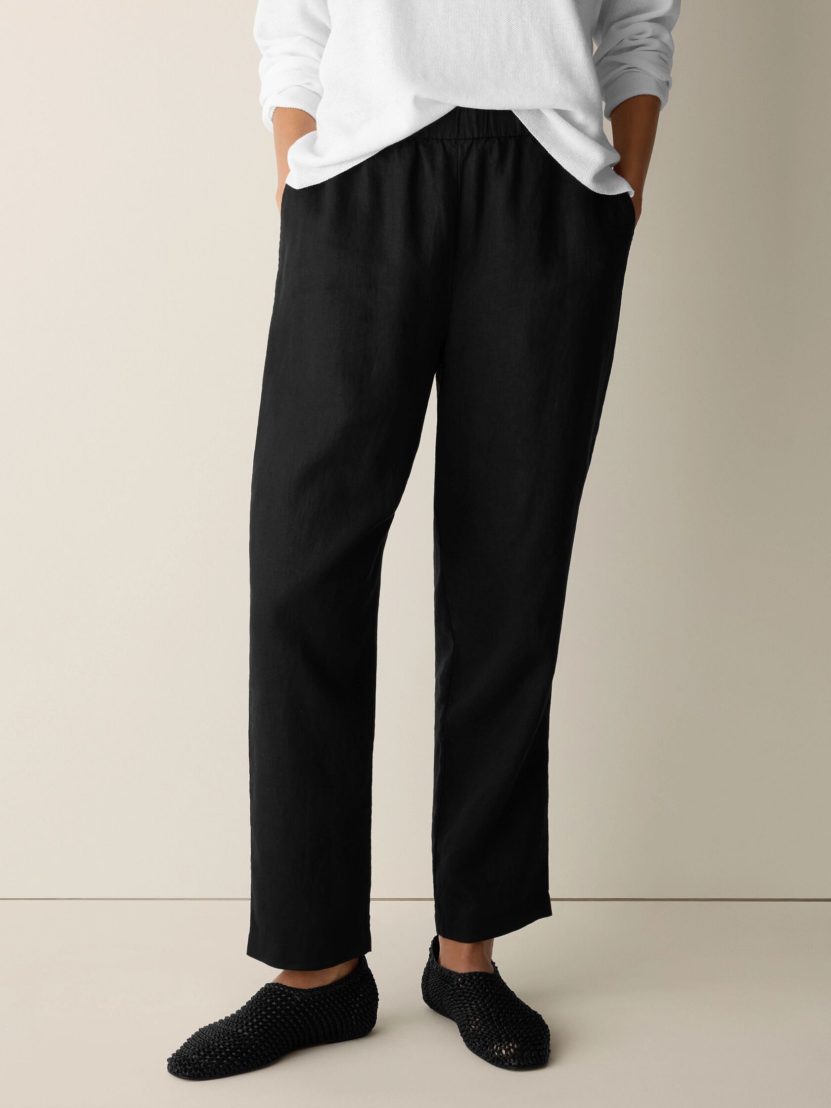 Organic Linen Tapered Pant