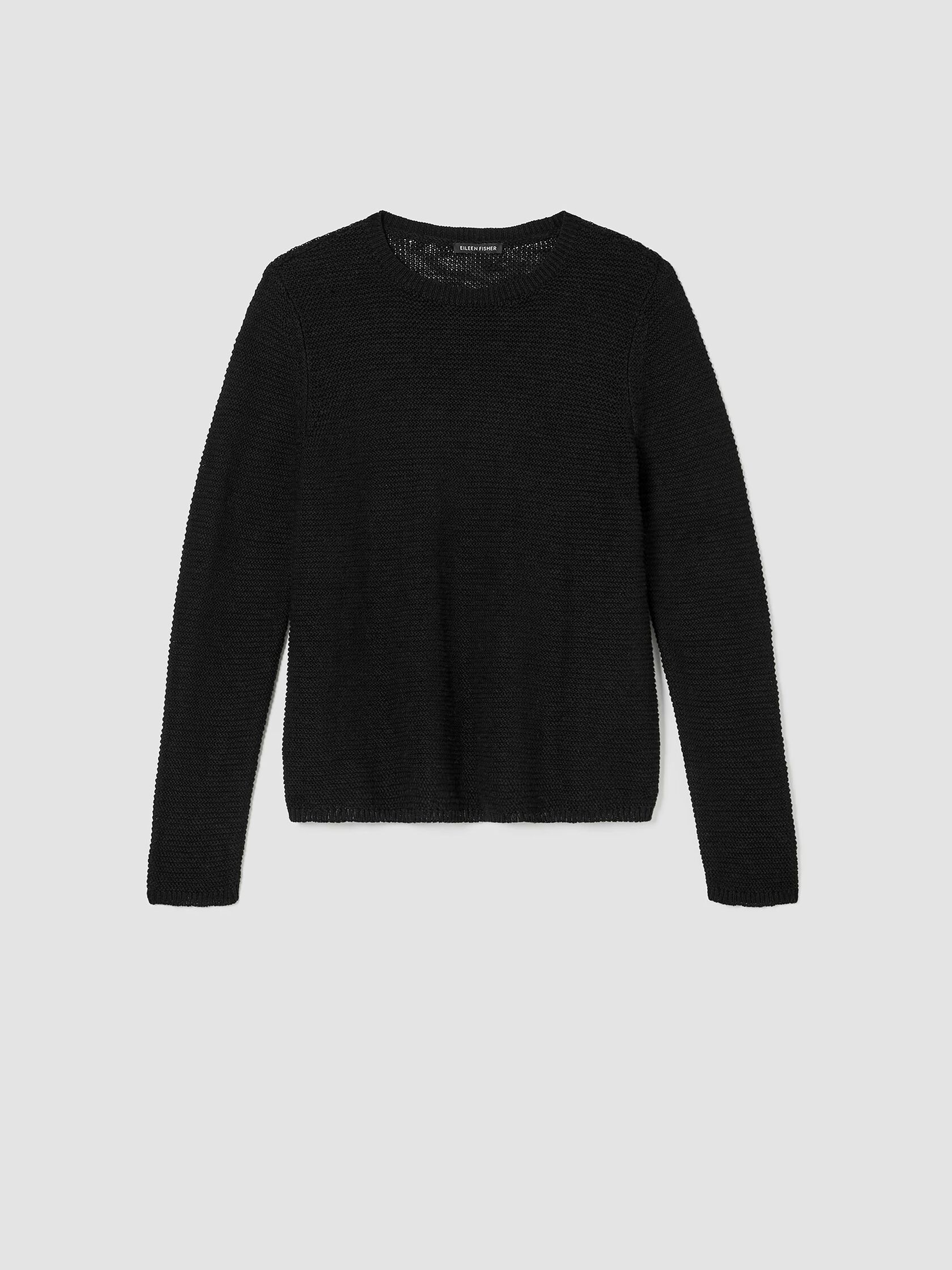 Organic Cotton Linen Slub Crew Neck Top