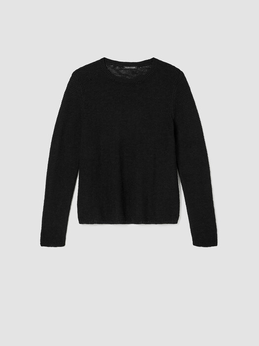 Organic Cotton Linen Slub Crew Neck Top