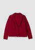 Fine Felted Wool Notch Collar Cardigan in Regenerative Wool