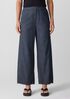 Airy Organic Cotton Twill Wide-Leg Pant