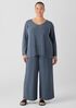 Silk Georgette Crepe Wide-Leg Pant