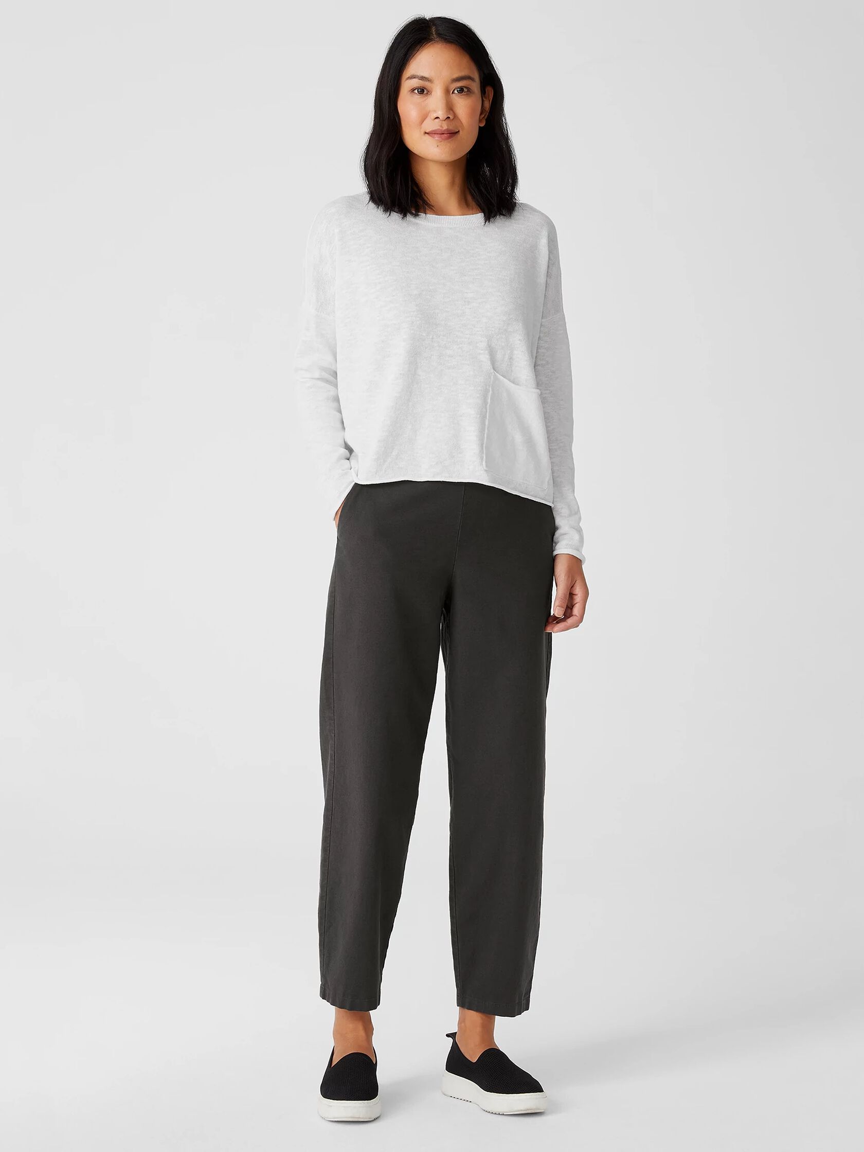 Cotton Hemp Lantern Pant | EILEEN FISHER