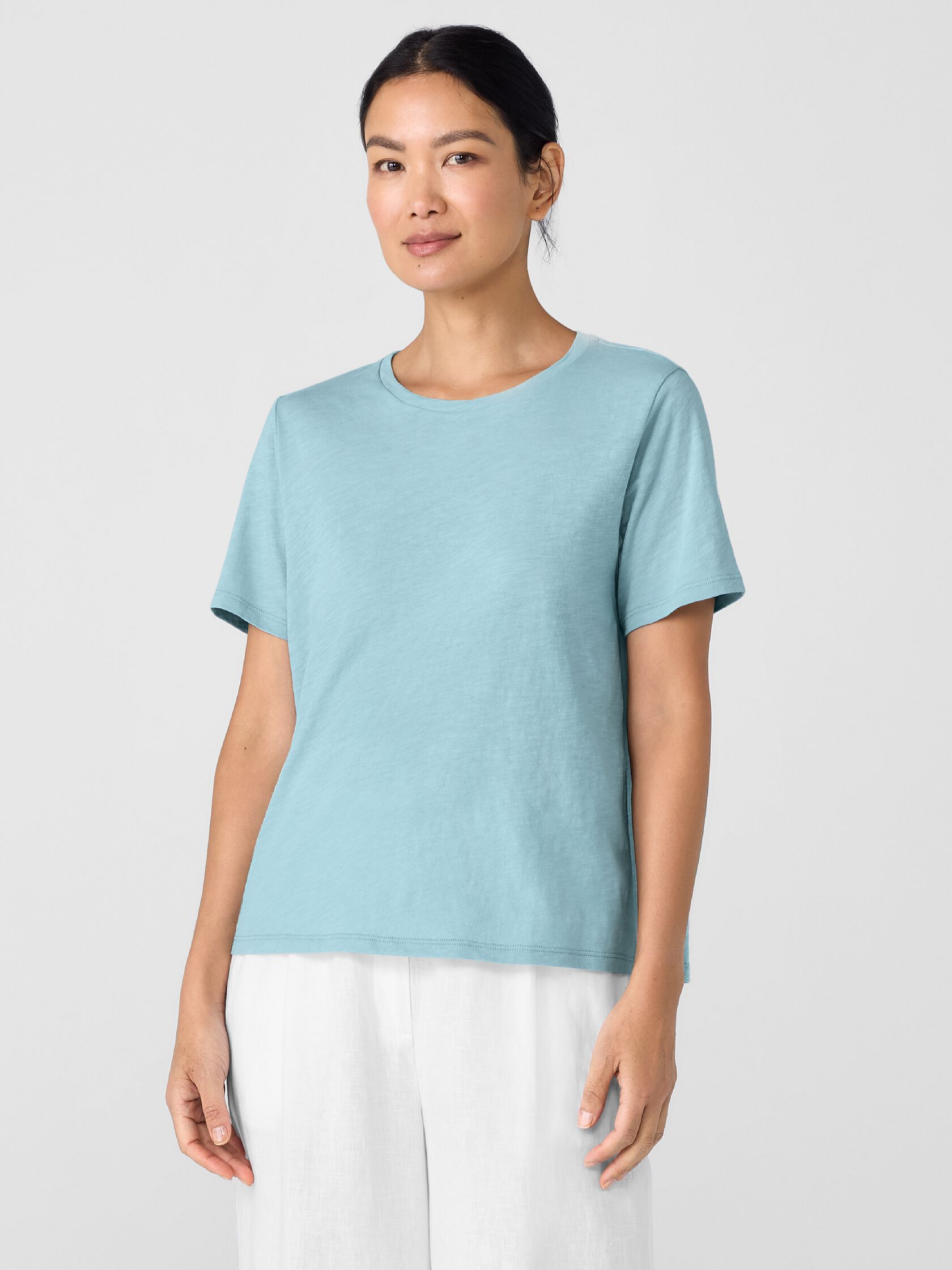 Organic Cotton Slubby Jersey Tee